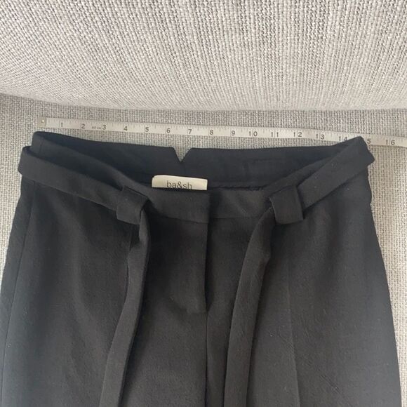 BA & SH “Batik Noir Lady Pants” Wide Leg Belted Trousers - Picture 4 of 10